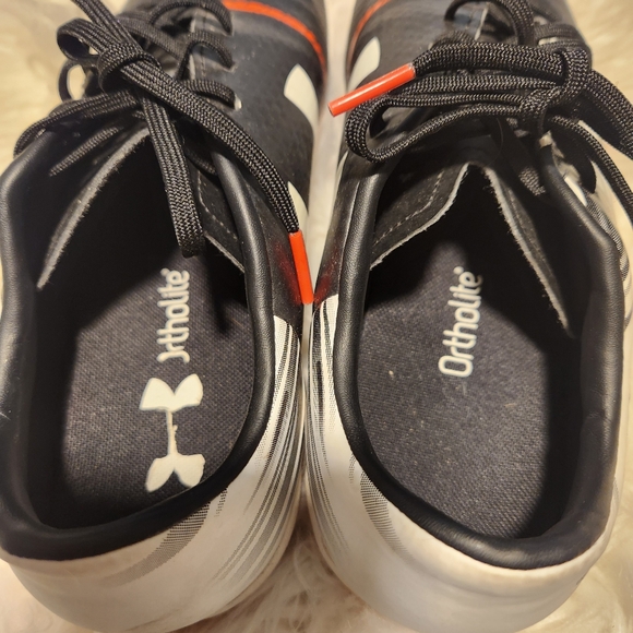Under Armour Black & White Tennis Shoes Size 8 - Picture 7 of 9